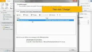 How to change your email password in Outlook 2010