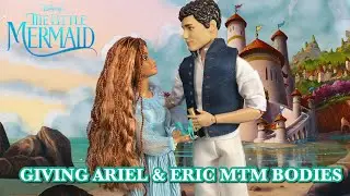Giving Live Action Little Mermaid Ariel and Prince Eric Dolls Made To Move Bodies