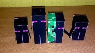 Бумажный Minecraft: Эндермено-Крипер