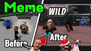 Roblox The Strongest Battlegrounds - Fake Lag Trolling! First Meme Video