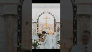 Bride & Groom First Kiss | St. Judes Catholic Church Wedding