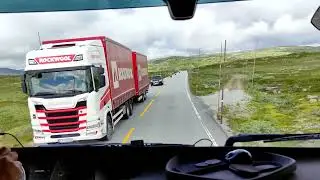 On Norwegian Roads C 51 to Road 7 - Trucker in Scandinavia