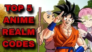 *NEW* TOP 5 BEST ANIME REALM CODES FOR MINECRAFT BEDROCK EDITION!