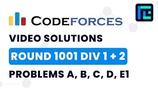 Codeforces Round 1001 (Div 1+2) | Video Solutions - A to E1 | by Pradyumn Kejriwal | TLE Eliminators