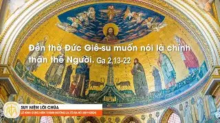 Suy Niệm Lời Chúa, Lễ Kính Cung Hiến Thánh Đường La-tê-ra-nô (09/11/2024)