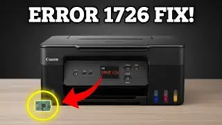 Canon G-Series Support Code 1726 – Fix by Replacing Maintenance Cartridge or CHIP