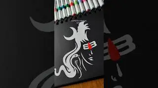 Shiv Ji Drawing 🙏❤️ #easydrawing  #shorts