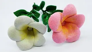 How To Make Flowers - Craft (Foam Flowers) Glitter Flower Tutorial - DIY Crafts