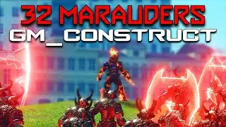 DOOMSLAYER VS 32 MARAUDERS IN GM_CONSTRUCT | DOOM Eternal