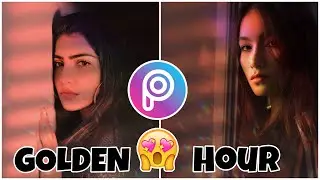 TUTORIAL SUN BLIND EFFECT | USANDO  PICSART GOLDEN HOUR