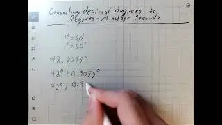 Converting a decimal degree to degrees minutes seconds