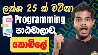 ලක්ෂ ගණනින් උපයන්න | 100% නොමිලේ ලබාදෙන Programming පාඨමාලාව