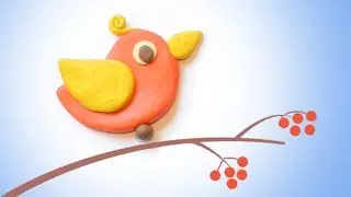 How to make bird clay modelling for kids