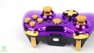 Royal Purple Custom Modded Xbox 360 Controller Trigger Stops Quickscope