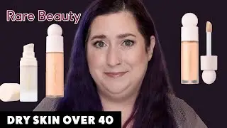RARE BEAUTY LIQUID TOUCH WEIGHTLESS FOUNDATION | Dry Skin Review & Wear Test