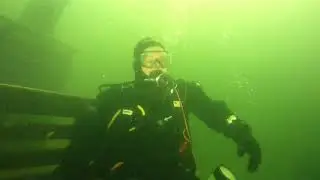 Туман над и под водой. Fog above and under water.