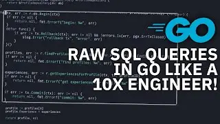 Raw SQL Queries in Go LIKE a 10x Engineer! - Repository Pattern Example