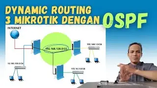 Konfigurasi Routing OSPF 3 Router Mikrotik