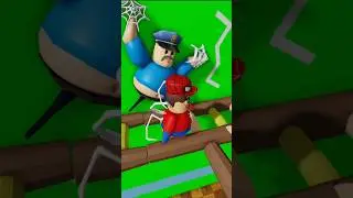 Jumpscare Barry's Prison Run Spiderman Battle roblox 