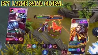 DITANTANG BY1 LANCELOT SAMA GLOBAL AUTO KASIH PAHAM-MOBILE LEGENDS.