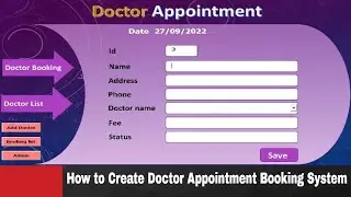 Doctor appointment excel VBA || How to Create Doctor Appointment Booking System in Excel VBA