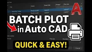 How to Batch Plot in AutoCAD | Publish Multiple Layouts to PDF Fast