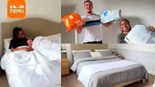 EXCITED!OUR BEDROOM MAKEOVER WITH TEMU!😍