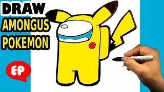 How to Draw AMONG US - Pokemon