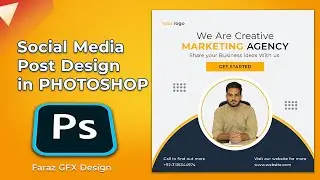 Social Media Post Design in Photoshop | photoshop tutorial #posterdesigntutorial