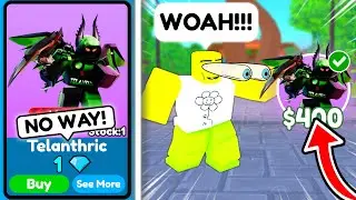 🤯 New *EXCLUSIVE* Unit Telanthric for ONLY 1 GEM?! 🎉 New Update 💰 - Toilet Tower Defense