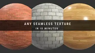 How to create seamless texture for any 3D software | Fast method | Without Photoshop😎