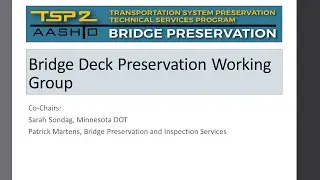 4-4 Deck Preservation WG Update Steven Austin, TxDOT
