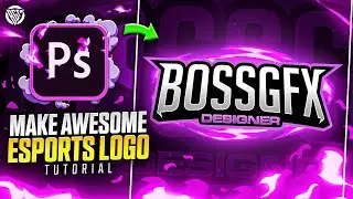 How To Make Awesome Esports Text Logo | Photoshop Tutorial | BOSS GFX