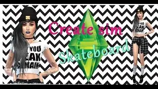 The sims 4 - Uma sim skatista/create sim skateboard 💖