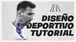 TE ENSEÑO COMO HICE ESTE POSTER #8 l Tutorial Photoshop 2024 l Diseño Deportivo