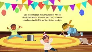Spiel für Kinder: Topfschlagen