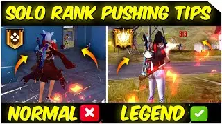 SOLO RANK PUSH TIPS IN FREE FIRE || DIAMOND TO HEROIC IN ONLY 1 DAY || RANK PUSH TIPS AND TRICKS