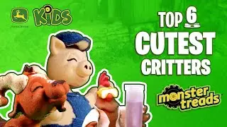 CUTEST Animals On The Farm! 🐖 | John Deere Monster Treads | John Deere Kids