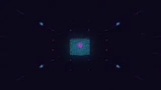 Shape Neon Glitch Logo reveal