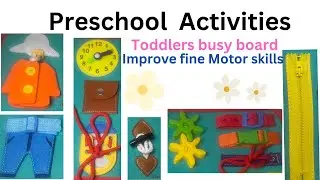 Sensory board to improve motor skills