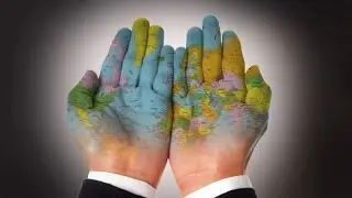 Photoshop Tutorial How to create graphic effects on hands