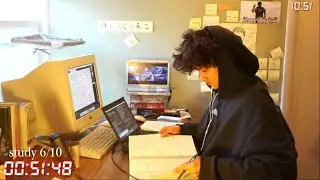 study with me live pomodoro | 12 hours
