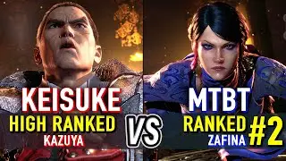 T8 🔥 KEISUKE (Kazuya) vs MTBT KAGEMARU (#2 Ranked Zafina) 🔥 Tekken 8 High Level Gameplay