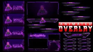 Animated Overlay design, Structurekd, animated twitch overlay, Stream Overlay, Animated Facecam