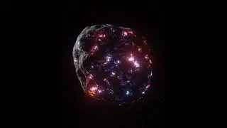 Glowing Asteroid Material. #shorts