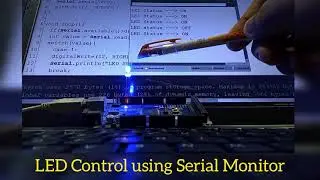 LED control using Serial Monitor ✌💻 #shorts #Arduino #Entertainments