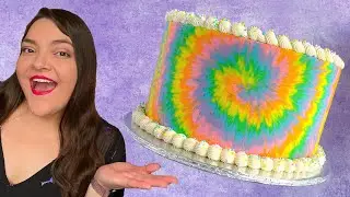 Rainbow Tie Dye Cake! 7+ Million Views!!