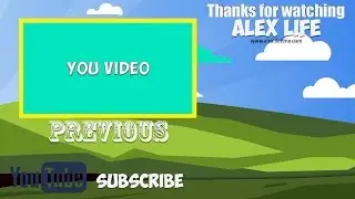 FREE Outro Template Minimalism Background SONY VEGAS PRO 11, 12, 13