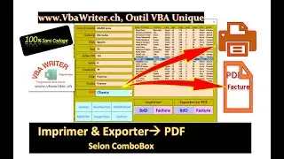 VBA Imprimer- Exporter en PDF selon Sélection dans ComboBox- 4/4 Sans Codage_40. VbaWriter.ch