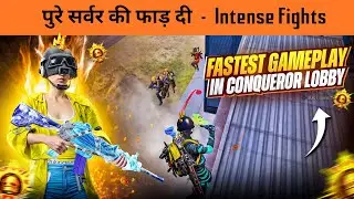 🔥Fastest 1v4 Intense Clutches in Conqueror 1000 Rank Lobby | BGMI Gameplay